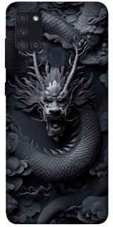 Чехол на Samsung Galaxy A21s black dragon фото 1 из 1
