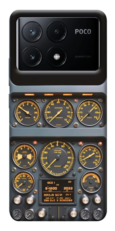 Чехол на Xiaomi Poco X6 Airplane instrument panel фото 1 из 1