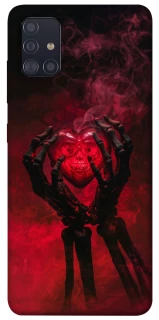 Чехол на Samsung Galaxy A51 Heart in the hands of a skeleton фото 1 из 1