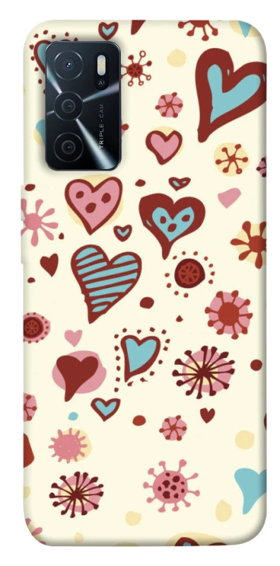 Чехол на Oppo A16s / A16 Pretty hearts фото 1 из 1