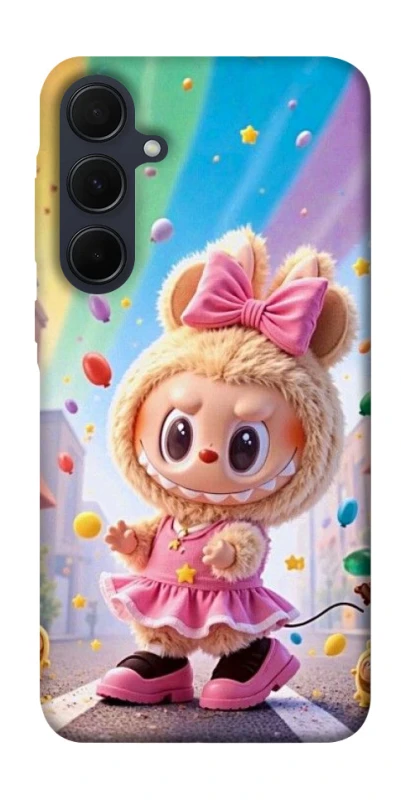 Чохол на Samsung Galaxy A55 Labubu rainbow фото 1 з 1