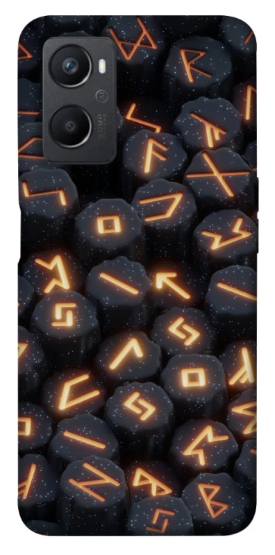 Чехол на Oppo A96 Огненые руны фото 1 из 1