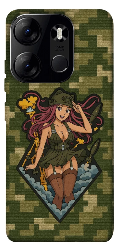 Чохол на Tecno Spark Go 2023 Military Waifu фото 1 з 1