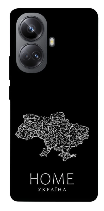 Чохол на Realme 10 Pro+ Ukraine black map фото 1 з 1