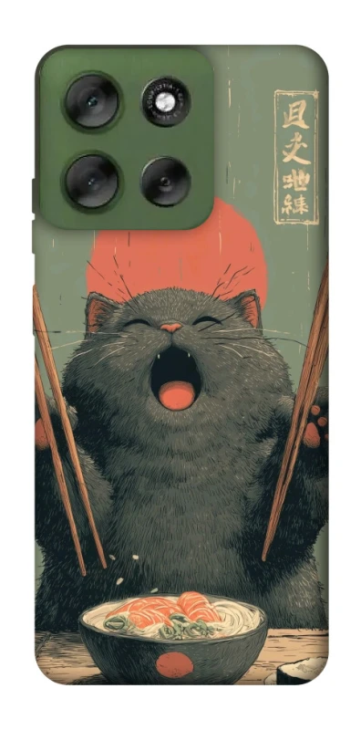 Чохол на Motorola Moto G56 5G Hungry Cat фото 1 з 1