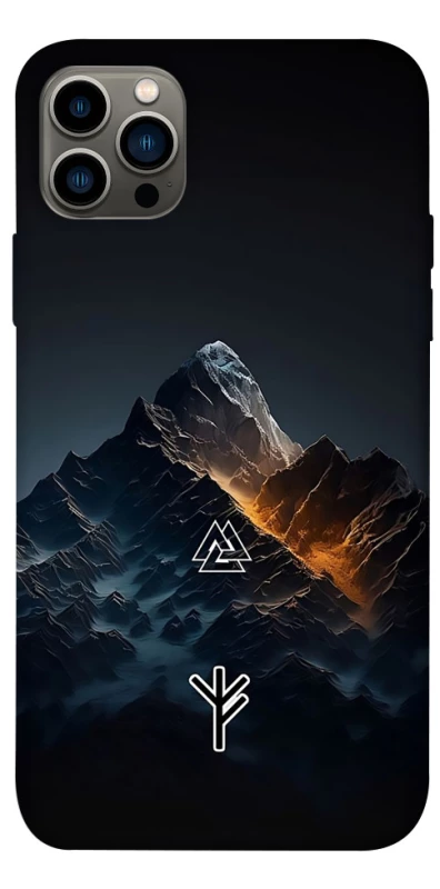 Чехол на Apple iPhone 12 Pro (6.1") Руны в горах фото 1 из 1