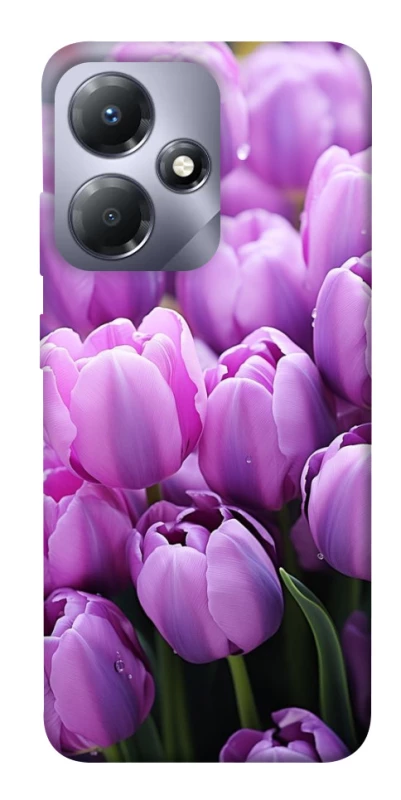 Чохол на Infinix Hot 30i Фіолетові тюльпани фото 1 з 1