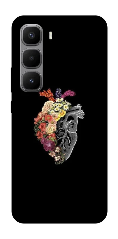 Чохол на Infinix Hot 60 Pro+ Heart with flowers фото 1 з 1