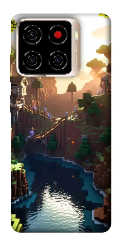 Чехол на ZTE Blade A56 Minecraft sunset фото 1 из 1