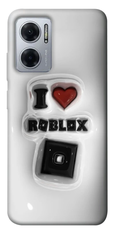 Чехол на Xiaomi Redmi Note 11E I love Roblox фото 1 из 1