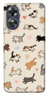 Чехол на Oppo A17 Cat style ver.2 фото 1 из 1