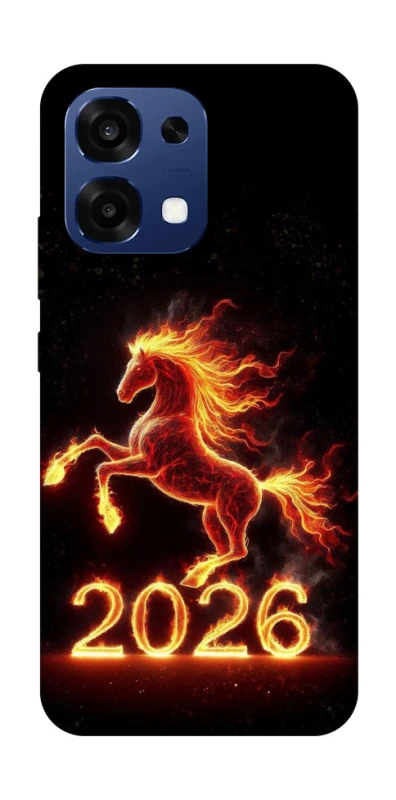 Чехол на Oppo A6 Pro 4G/5G Red Fire Horse ver.1 фото 2 из 2