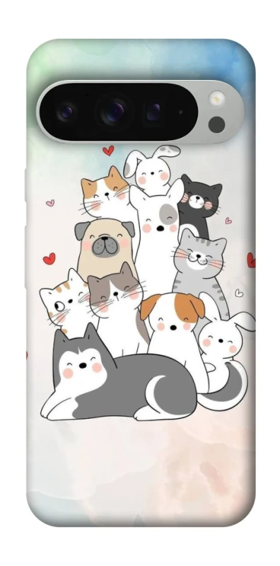 Чехол на Google Pixel 9 Pro XL Funny Pets ver.2 фото 1 из 1