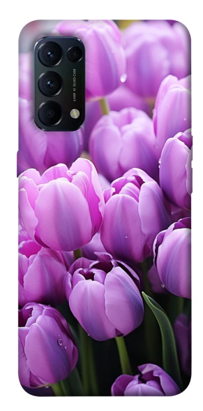 Чохол на Oppo Reno 5 4G Фіолетові тюльпани фото 1 з 1