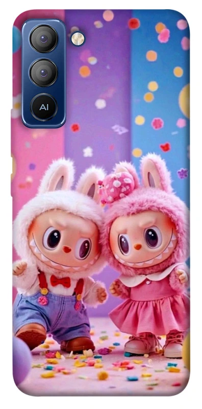 Чохол на TECNO Pop 5 LTE Labubu twins ver.3 фото 1 з 1