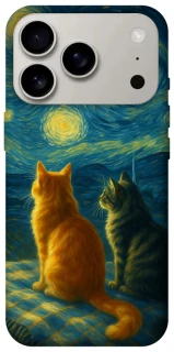 Чохол на Apple iPhone 17 Pro (6.3") Cats under the stars фото 1 Чохол на Apple iPhone 17 Pro (6.3") Cats under the stars фото 1 з 1