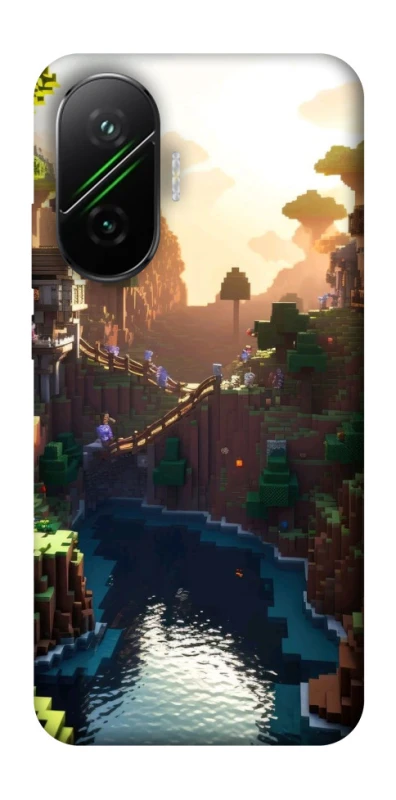 Чехол на Xiaomi Poco F7 Minecraft sunset фото 1 из 1