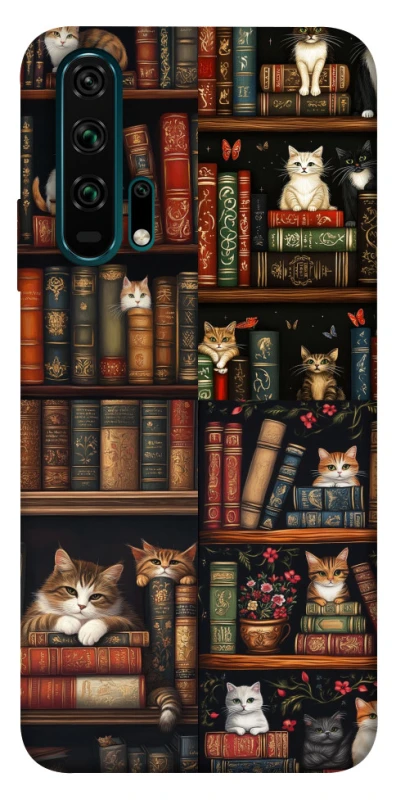 Чохол на Huawei Honor 20 Pro Cats & Books фото 1 з 1