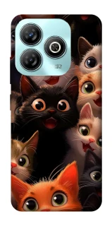 Чохол на ZTE Blade A75 4G happy cats фото 1 з 1