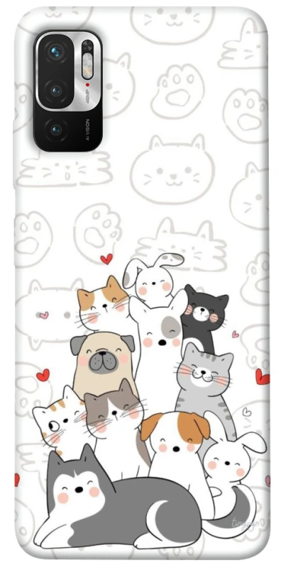 Чехол на Xiaomi Redmi Note 10 5G Funny Pets фото 1 из 1