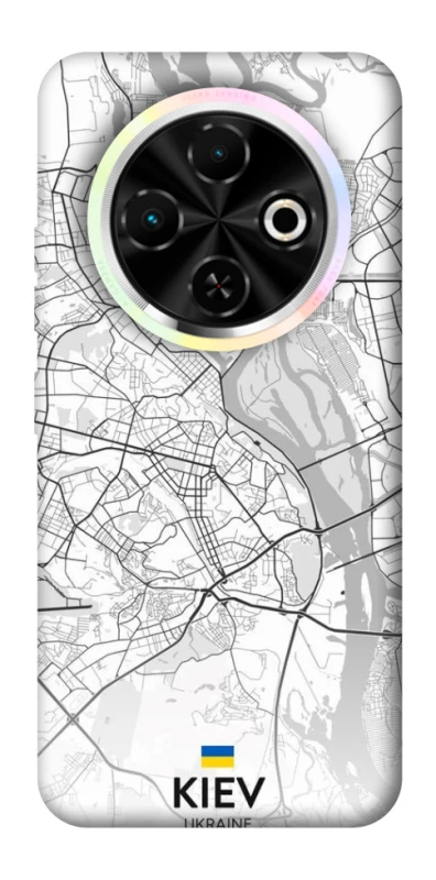 Чехол на TECNO Spark 30C Kiev white map фото 1 из 1