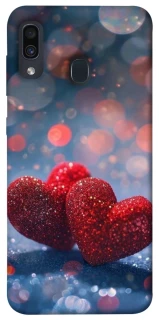 Чехол на Samsung Galaxy A20 / A30 Red hearts фото 1 из 1