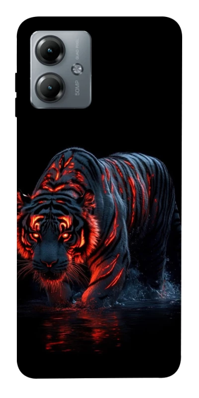 Чохол на Motorola Moto G14 fire tiger фото 1 з 1