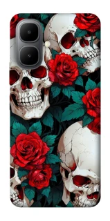 Чехол на Infinix Smart 10 skull and rose фото 1 из 1