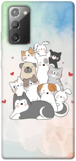 Чехол на Samsung Galaxy Note 20 Funny Pets ver.2 фото 1 из 1