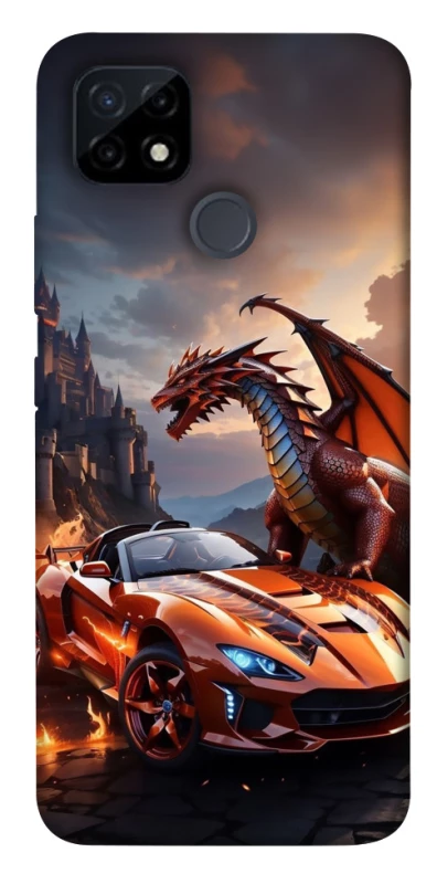 Чохол на Realme C25Y Сar and dragon фото 1 з 1