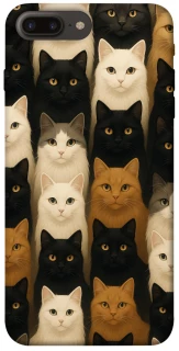 Чохол на Apple iPhone 7 plus / 8 plus Colorful Cat Collage фото 1 з 1