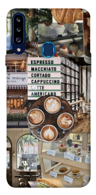 Чохол на Samsung Galaxy A20s Coffee collage ver.5 фото 1 з 1