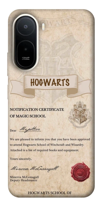 Чехол на Xiaomi Redmi A7 Pro 4G The Hogwarts acceptance letter фото 1 из 2