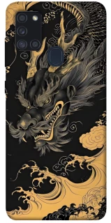 Чехол на Samsung Galaxy A21s gold dragon фото 1 из 1