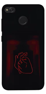 Чехол на Xiaomi Redmi 4X Красное сердце фото 1 из 1