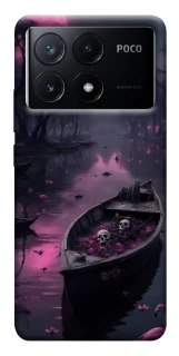 Чехол на Xiaomi Poco X6 Boat and flamingo фото 1 из 1