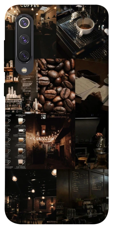 Чехол на Xiaomi Mi 9 SE Coffee collage ver.1 фото 1 из 1