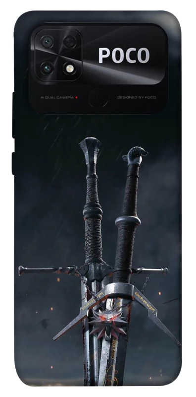 Чохол на Xiaomi Poco C40 Мечі Ведьмака фото 1 з 1