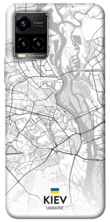 Чехол на Vivo Y21 / Y33s Kiev white map фото 1 из 1