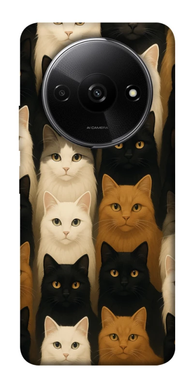 Чохол на Xiaomi Redmi A3 Colorful Cat Collage фото 1 з 1