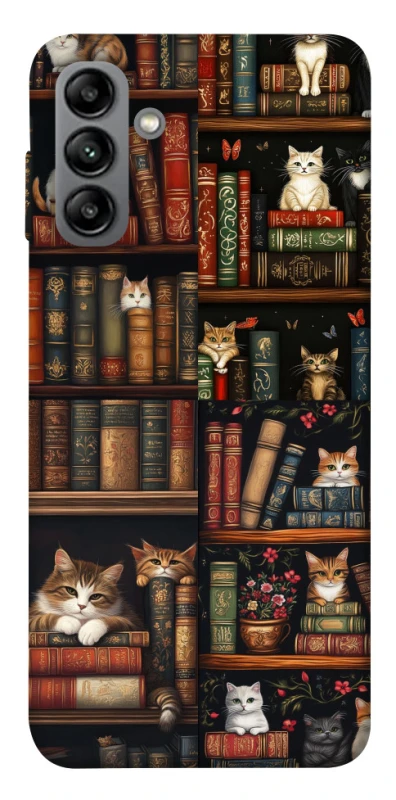 Чехол на Samsung Galaxy A04s Cats & Books фото 1 из 1