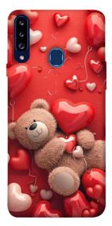 Чохол на Samsung Galaxy A20s bear in hearts фото 1 з 1