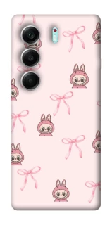 Чохол на Tecno Camon 40 Pro 5G Pink bows and Labubus фото 1 з 1