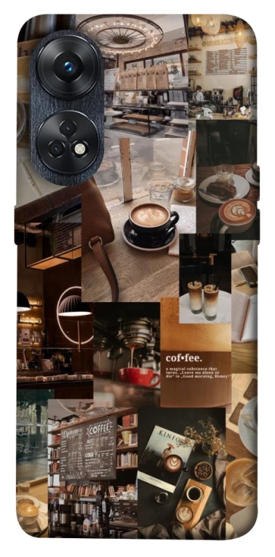 Чохол на Oppo Reno 8T 4G Coffee collage ver.2 фото 1 з 1