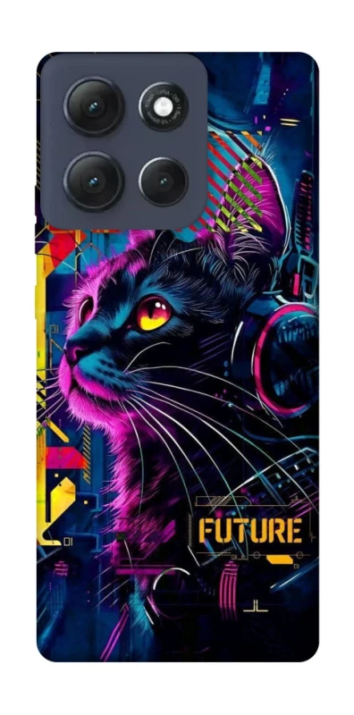 Чохол на Motorola Moto G86 Power Cyber Cat v2 фото 1 з 1