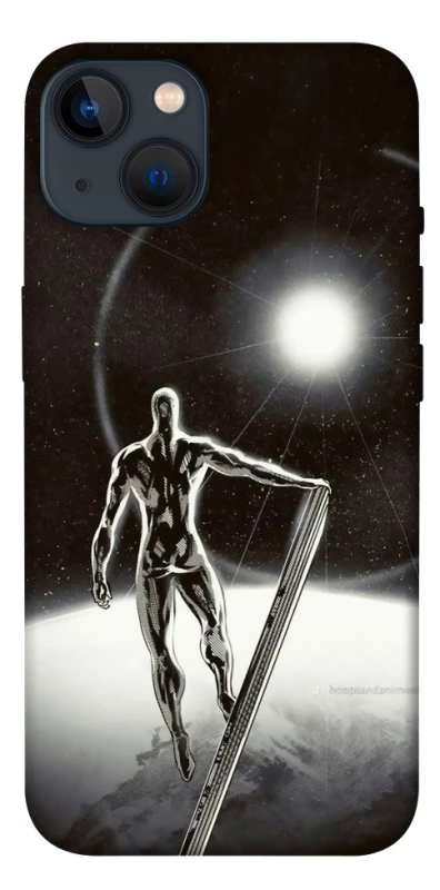 Чехол на Apple iPhone 13 (6.1") Серебряный сёрфер фото 1 из 1