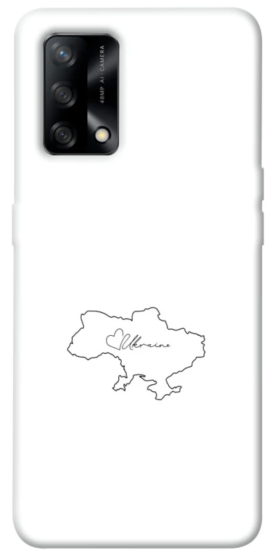 Чохол на Oppo A74 4G Ukraine map фото 1 з 1