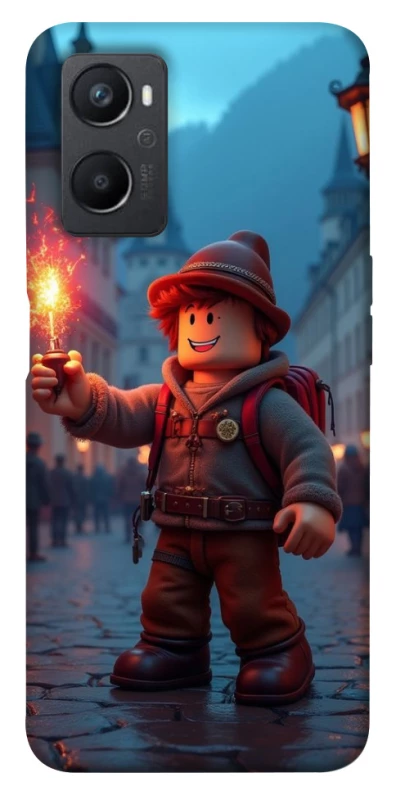 Чохол на Oppo A96 Roblox Fire Logo Blue Flames фото 1 з 1