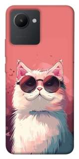 Чехол на Realme C30 Сat with glasses фото 1 из 1