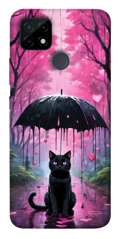 Чохол на Realme C25Y Black cat фото 1 з 1